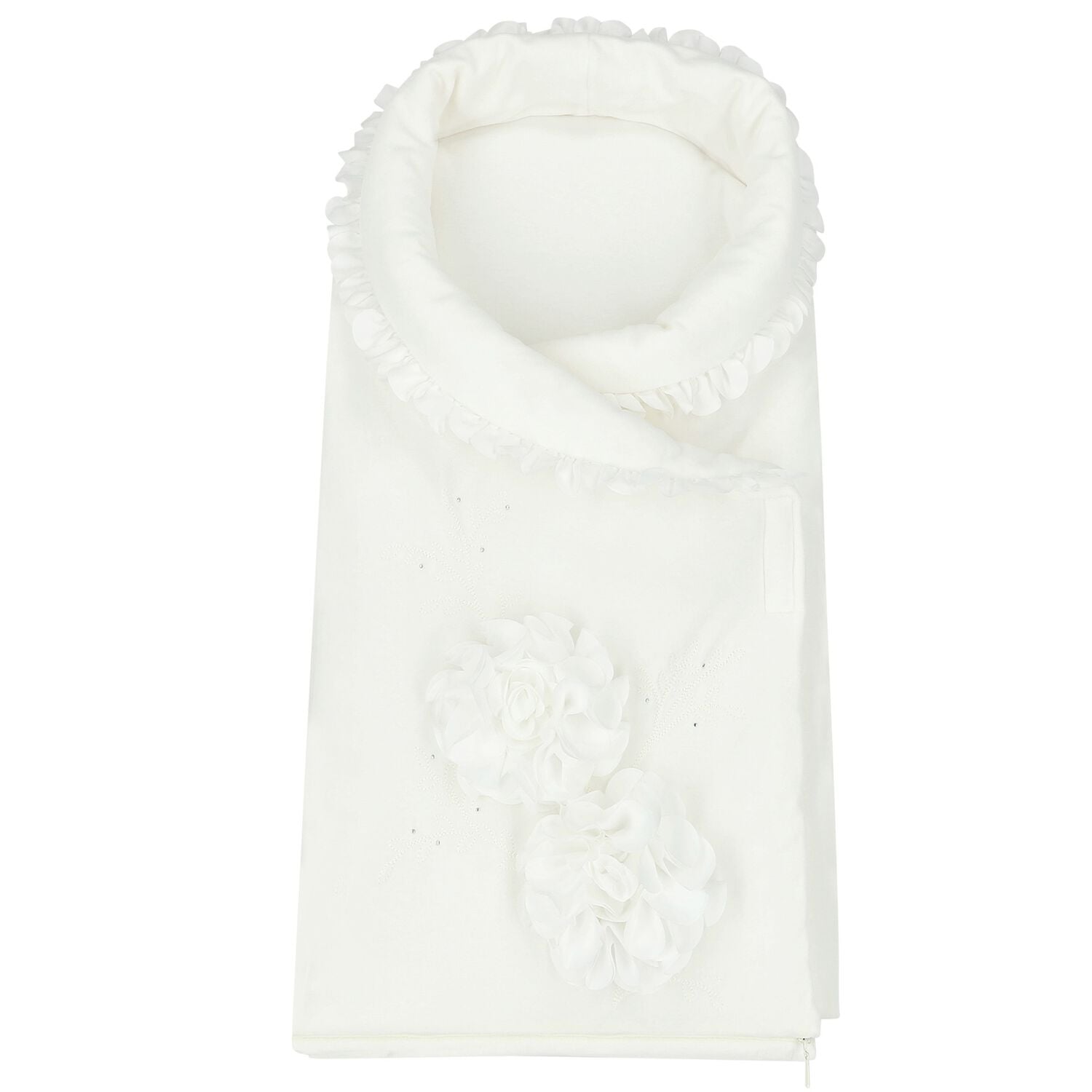 Girls Ivory Flower Baby Nest, 1, hi-res
