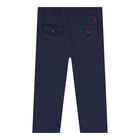 Baby Boys Navy Logo Trousers, 1, hi-res