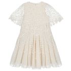 Girls Ivory Sequin & Tulle Dress, 1, hi-res