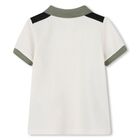 Younger Boys Ivory Logo Polo Shirt, 1, hi-res