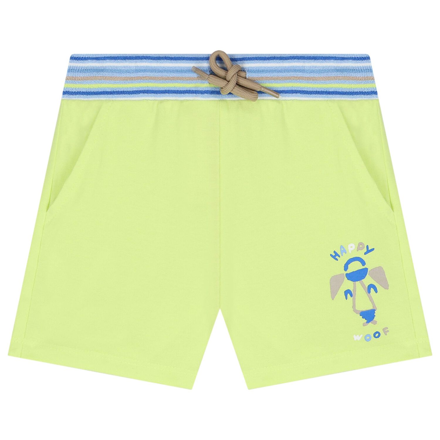Younger Boys White, Green & Blue Shorts Set, 1, hi-res image number null