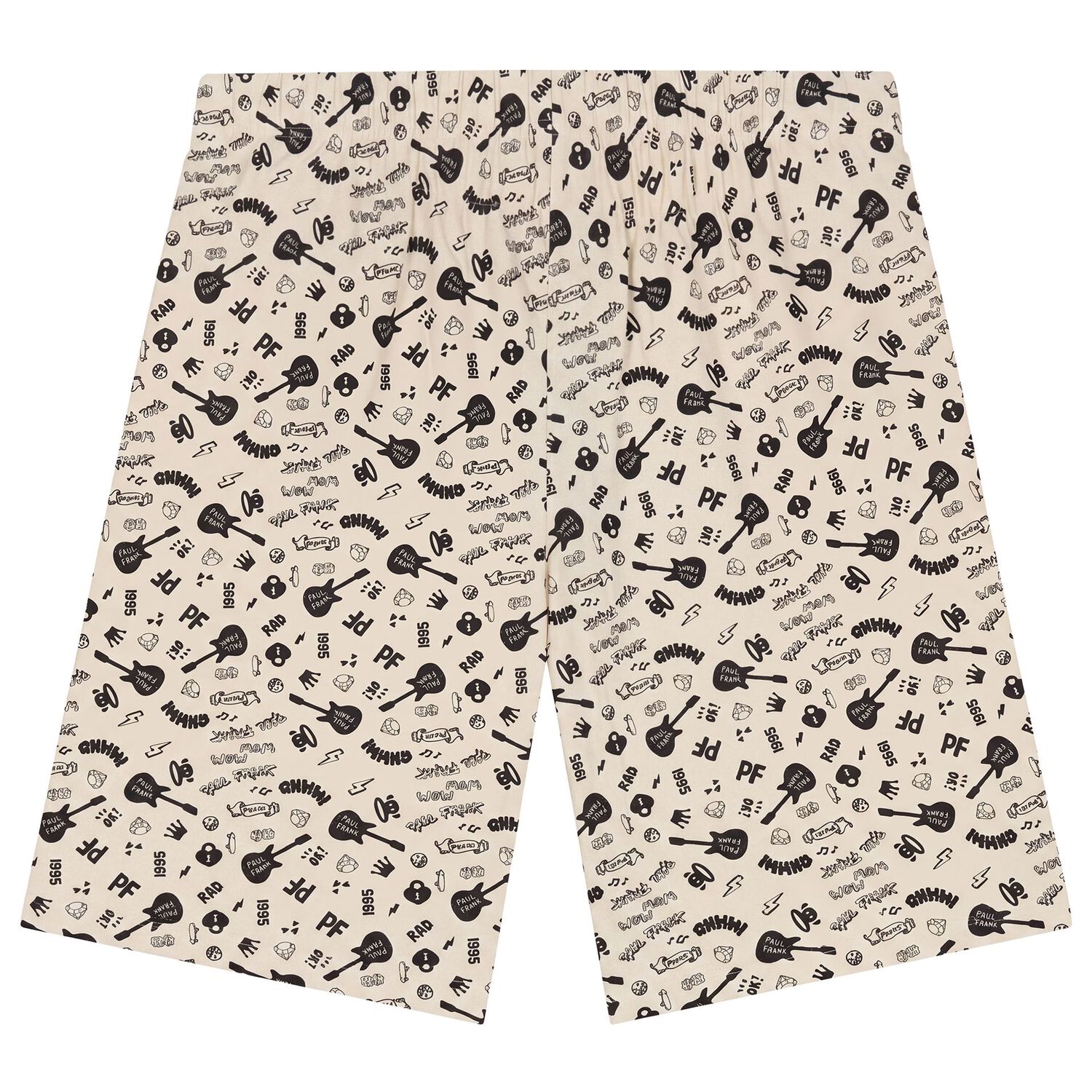 Boys Beige Paul Frank Shorts Set, 1, hi-res