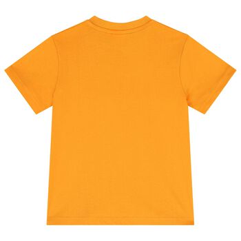 Boys Orange Logo T-Shirt