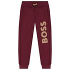 Boys Red Logo Joggers, 1, hi-res