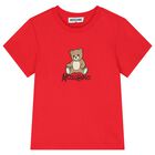 Red Teddy Bear Logo T-Shirt, 2, hi-res