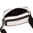 Girls White & Black Logo Handbag, 2, hi-res