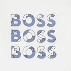 Younger Boys White Logo Long Sleeve Top, 1, hi-res