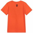 Boys Orange Printed T-Shirt, 1, hi-res