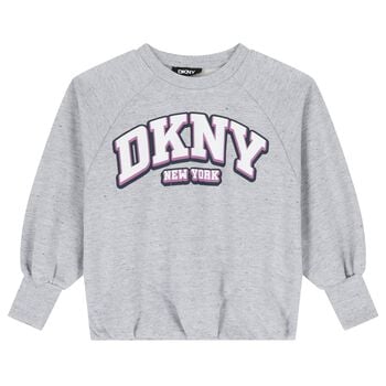 Girls Grey Logo Sweatshirt