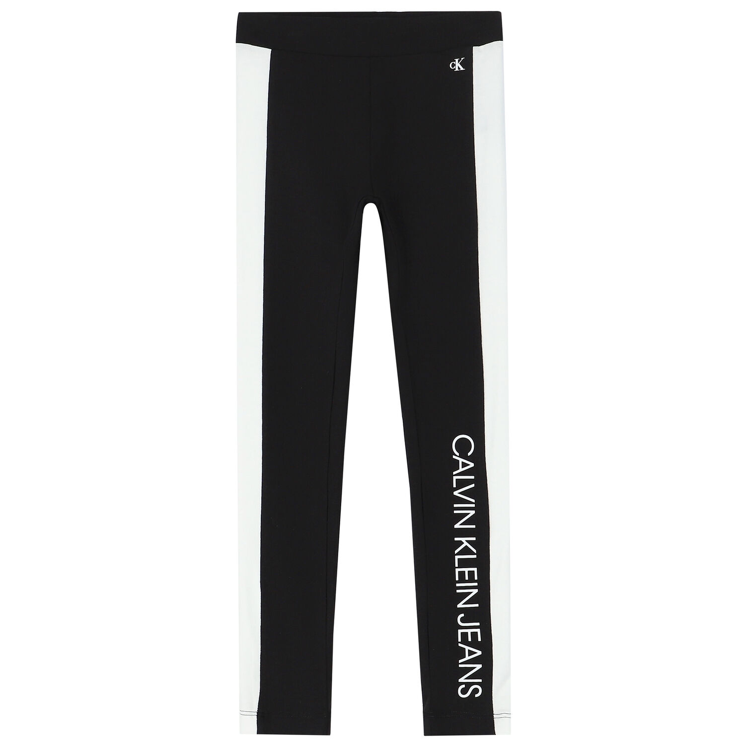 Girls Black & White Logo Legging, 1, hi-res