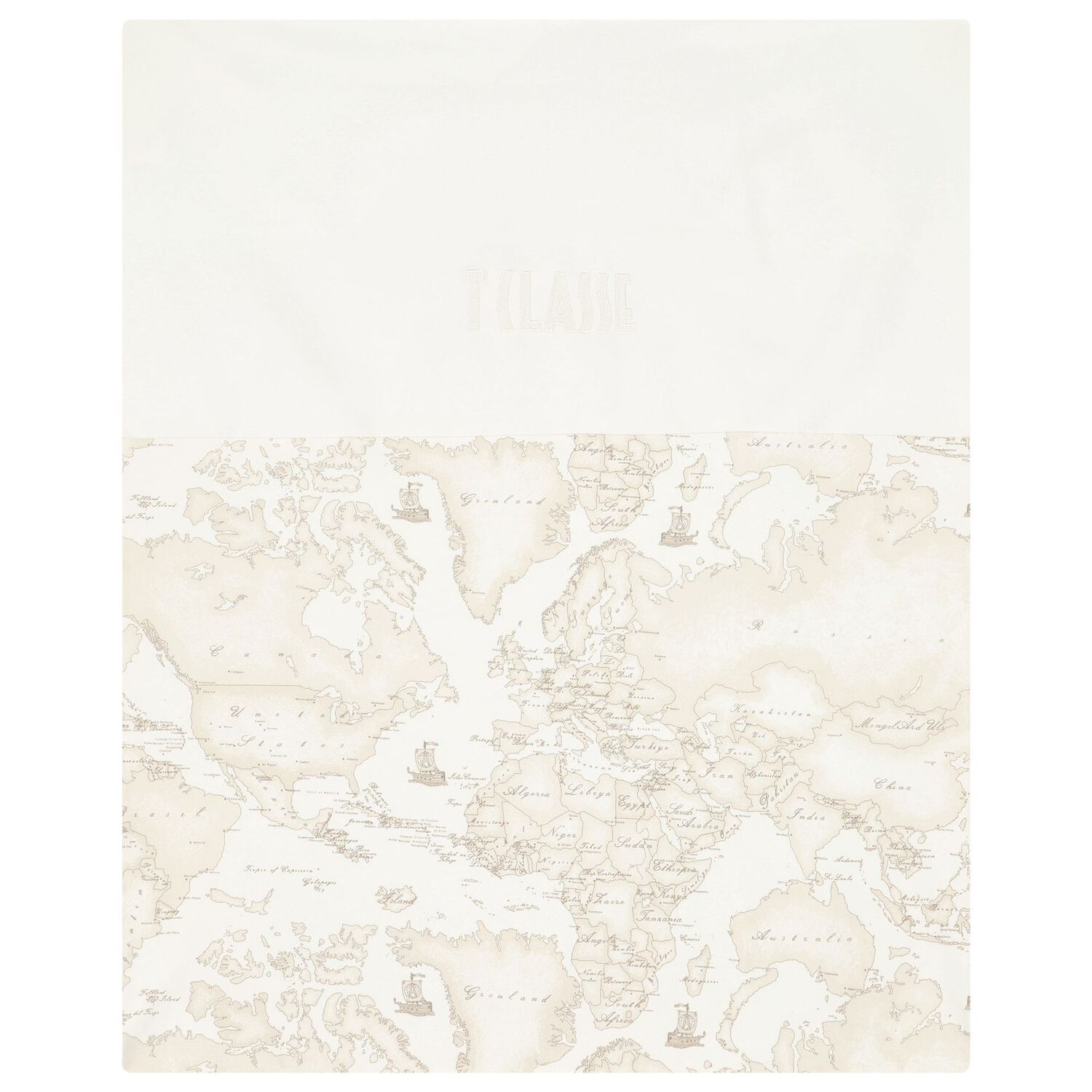 Ivory & Beige Geo Map Babygrow Gift Set, 4, hi-res image number null