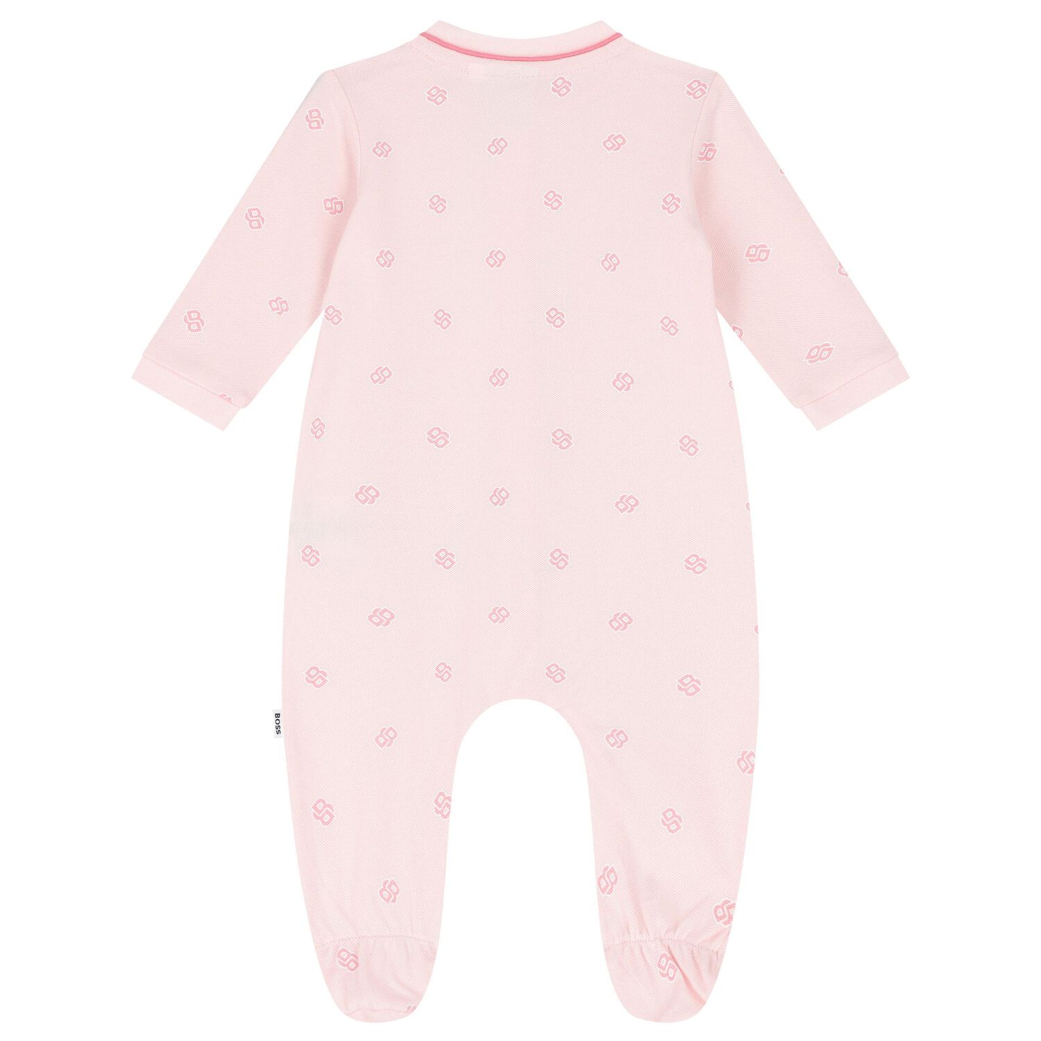 Baby Girls Pink Logo Babygrow Gift Set, 1, hi-res