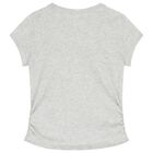 Girls Grey Logo T-Shirt, 2, hi-res