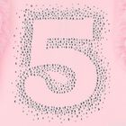 Girls Pink 5th Birthday T-Shirt, 4, hi-res