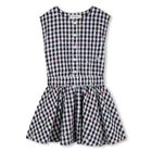 Girls Black & White Gingham Dress, 1, hi-res