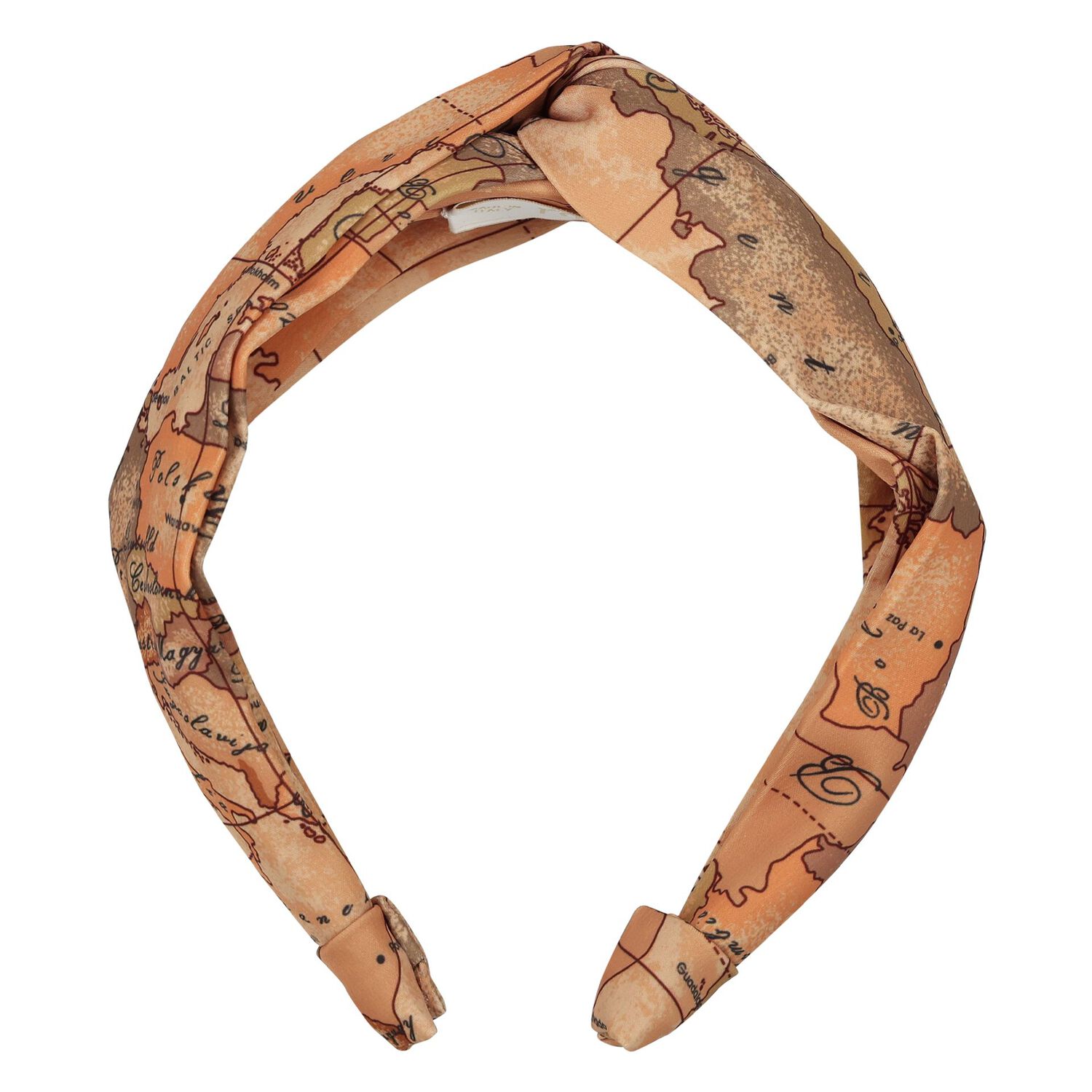 Girls Beige Geo Map Headband, 1, hi-res