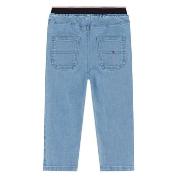 Younger Boys Blue Logo Denim Jeans