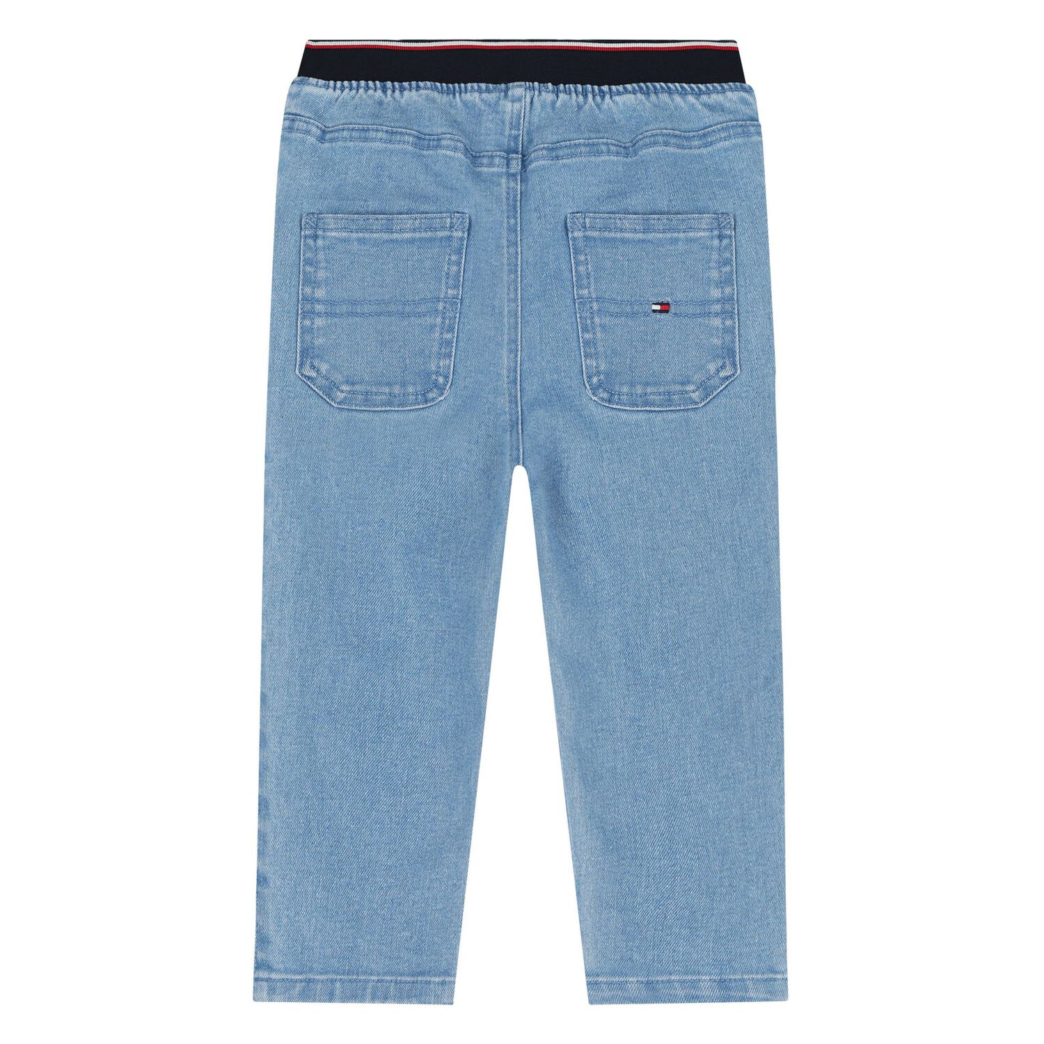 Younger Boys Blue Logo Denim Jeans, 1, hi-res image number null