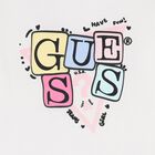 Girls White Logo Long Sleeve Top, 1, hi-res