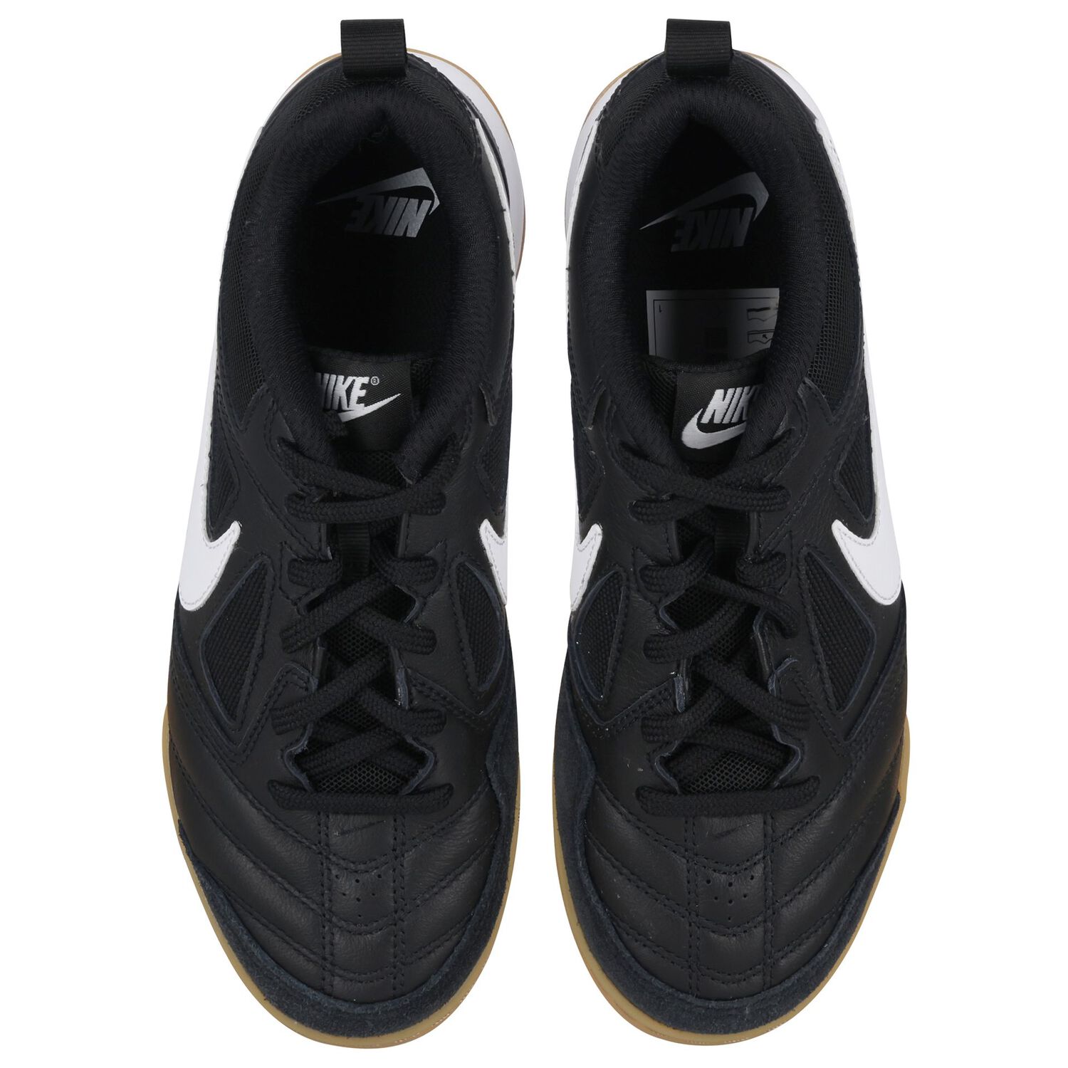 Black & White Gato Logo Trainers, 1, hi-res