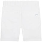 Younger Boys White Shorts, 1, hi-res