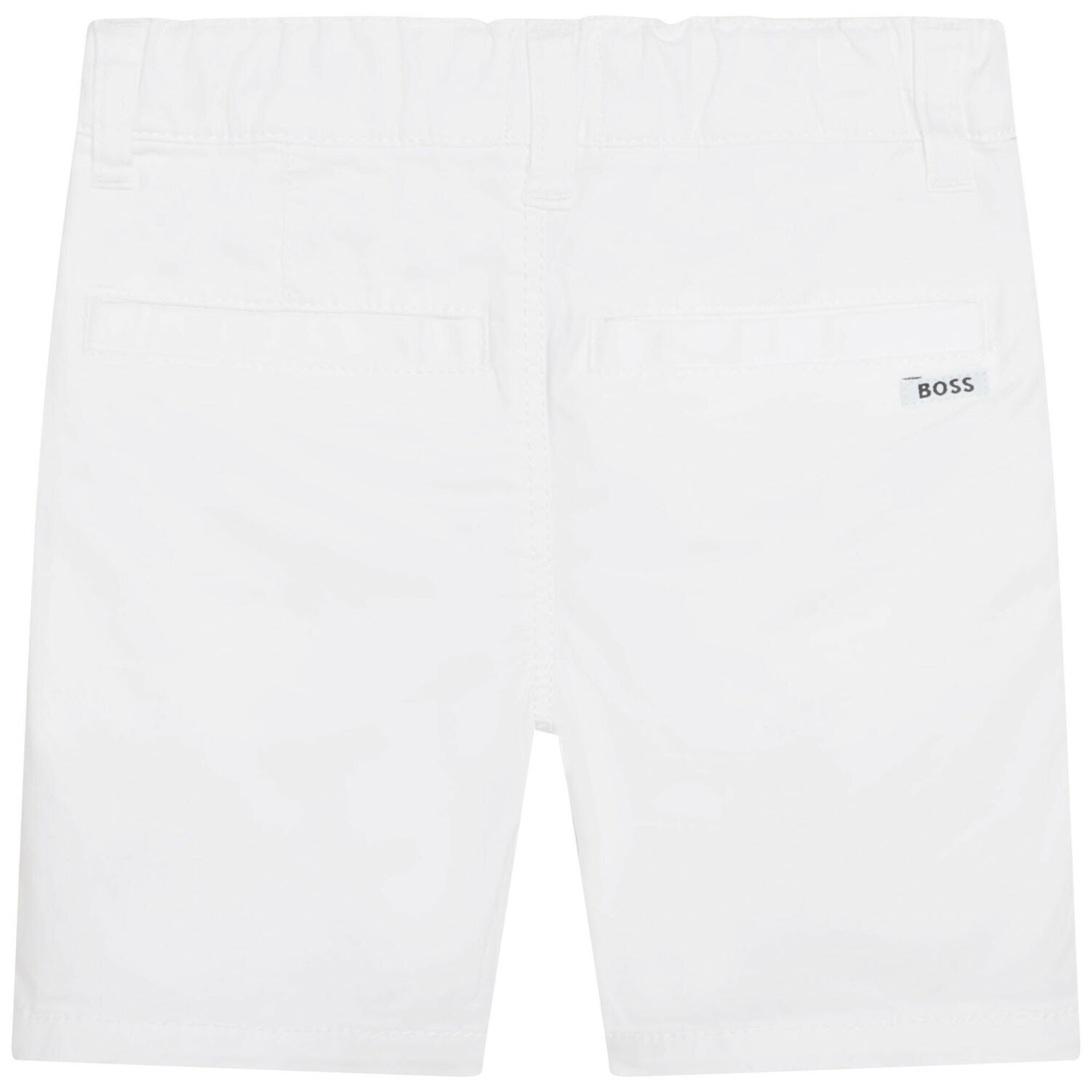 Younger Boys White Shorts, 1, hi-res