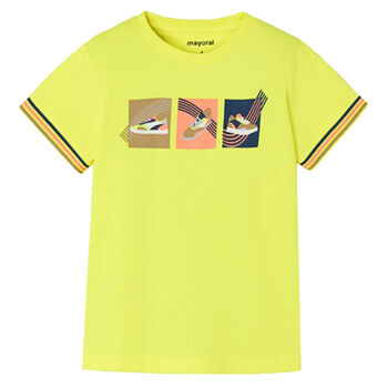 Boys Yellow Graphic T-Shirt
