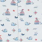 Baby Boys White Sail & Whale Babygrow, 1, hi-res