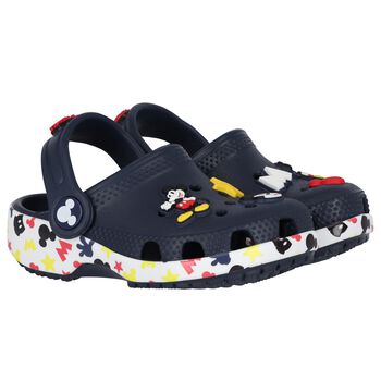 Navy Blue Mickey Mouse Classic Clogs Sandals