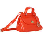 Girls Orange Leather Handbag, 1, hi-res