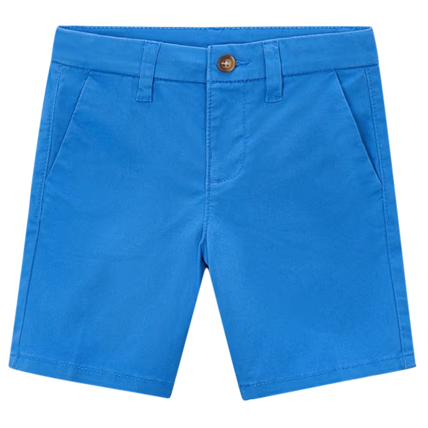 Boys Blue Chino Shorts, 6, hi-res
