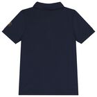 Boys Navy Blue & White Polo Shirt, 1, hi-res