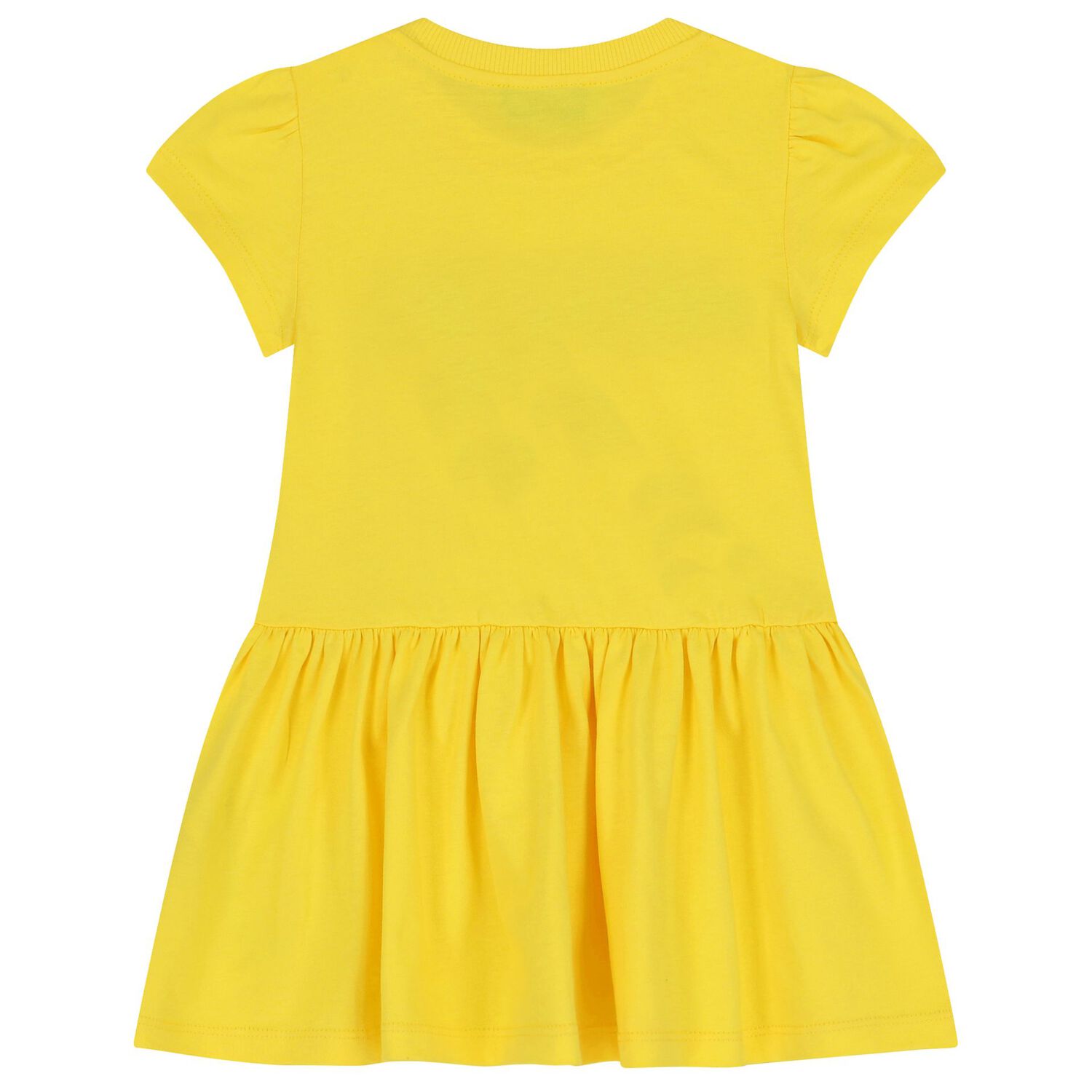 Younger Girls Yellow Logo Dress, 1, hi-res