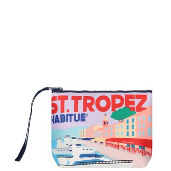 Girls Purple Logo Pouch