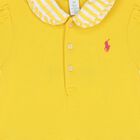 Baby Girls Yellow Logo Romper, 1, hi-res