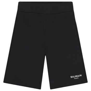 Boys Black Logo Shorts