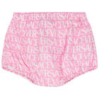 Baby Girls Ivory & Pink Logo Dress Set, 1, hi-res