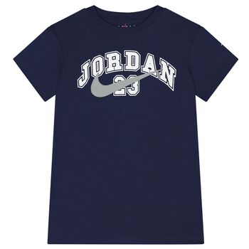 Boys Navy Blue Jordan Logo T-Shirt