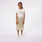 Girls Gold Logo Sequin Skirt, 2, hi-res