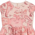 Girls Pink Logo Geo Map Dress, 1, hi-res