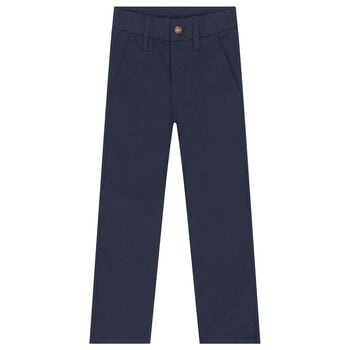 Boys Navy Blue Chino Trousers
