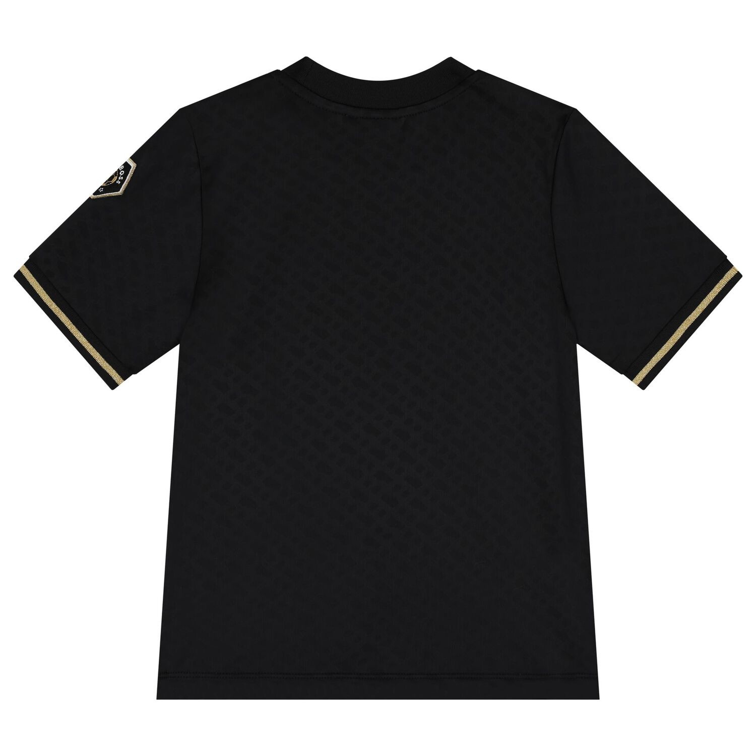 Boys Black Logo Football T-Shirt, 1, hi-res