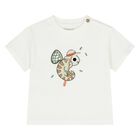 Younger Boys Ivory T-Shirt, 1, hi-res