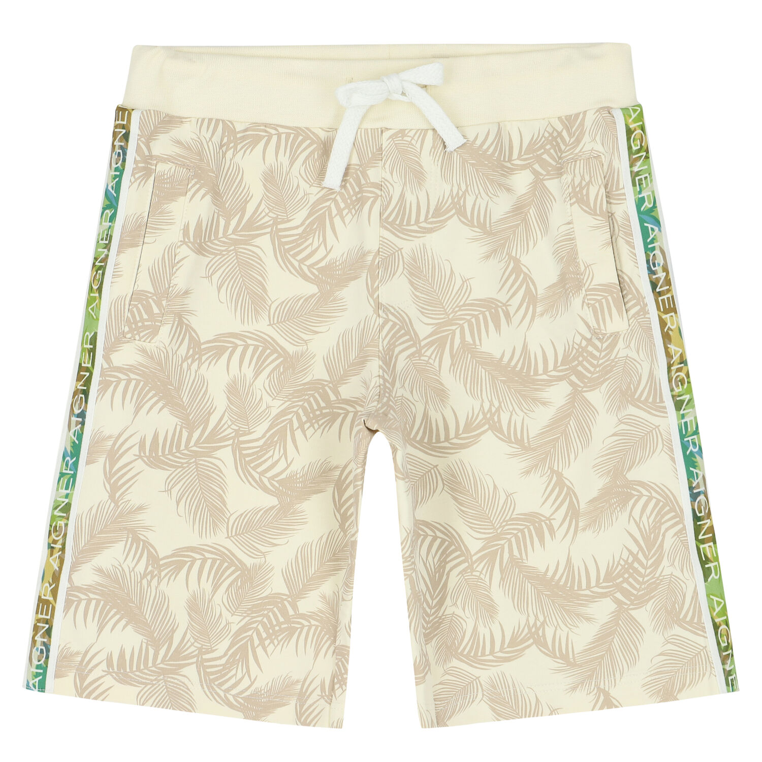 Boys Ivory Logo Shorts, 1, hi-res