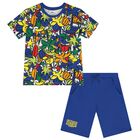Boys Multi-Coloured Shorts Set, 1, hi-res