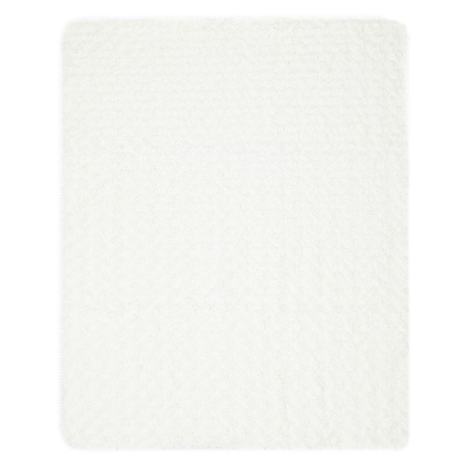 Plush White Baby Blanket, 1, hi-res image number null