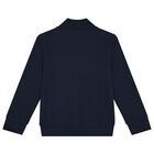 Boys Navy Blue Logo Tracksuit, 2, hi-res