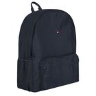Navy Blue Logo Backpack, 2, hi-res