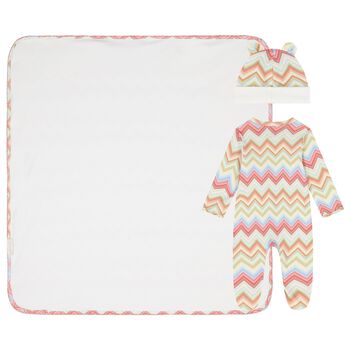 Multi-Coloured Zig Zag Babygrow Gift Set 