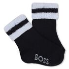 Baby Boys Multi-Colored Logo Socks ( 3-Pack ), 2, hi-res